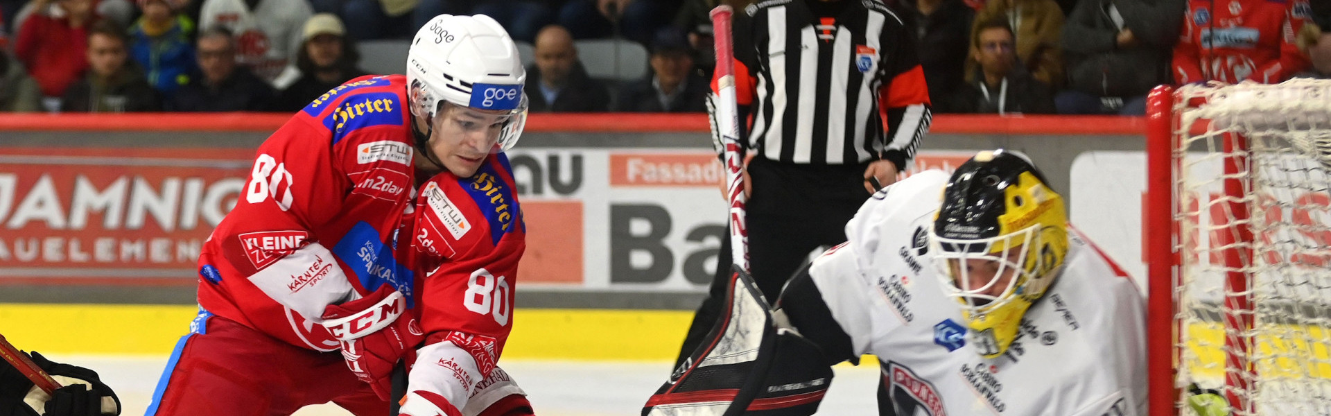 Niki Kraus und die Rotjacken jagen am Donnerstag den ersten Heimsieg in der Viertelfinalserie gegen Vorarlberg