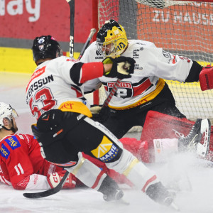 Pioneers-Goalie Alex Caffi hielt überragend und konnte von den Rotjacken nur ein Mal bezwungen werden