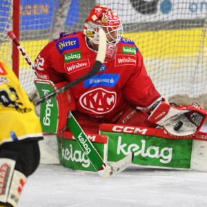 Sebastian Dahm war einmal mehr ein sicherer Rückhalt für den EC-KAC, insbesondere im Startdrittel spielte er groß auf