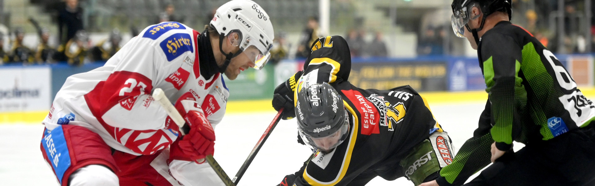 Die Rotjacken wollen am Freitag ihren Erfolgslauf in Playoff-Auswärtsspielen auch in Brunico/Bruneck fortsetzen