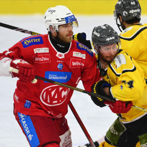 Kapitän Thomas Hundertpfund leitete mit einem tollen Assist das Game Winning Goal von Matt Fraser ein