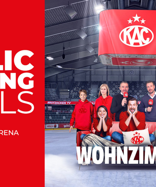 In der Finalserie findet in der Heidi Horten-Arena ein Public Viewing der Auswärtsspiele der Rotjacken statt
