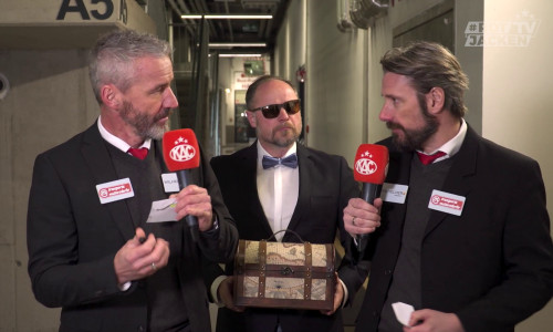Joschi Peharz, Marc Brabant und der Maitre Pomme de Terre stimmen im Magazin von #Rotjacken-TV auf die Finalserie 2024 ein