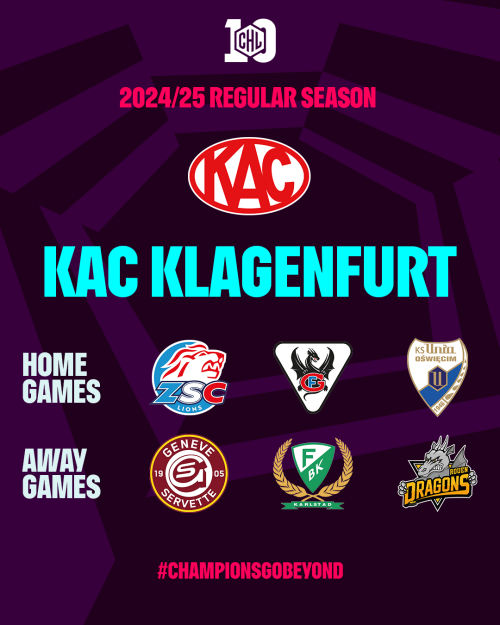 Die Vorrundengegner der Rotjacken in der Champions Hockey League 2024/25
