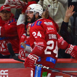 Steven Strong verwertete in Minute 29 einen Sololauf zum zwischenzeitlichen 3:0, das letztlich auch das Game Winning Goal war Steven Strong verwertete in Minute 29 einen Sololauf zum zwischenzeitlichen 3:0, das letztlich auch das Game Winning Goal war