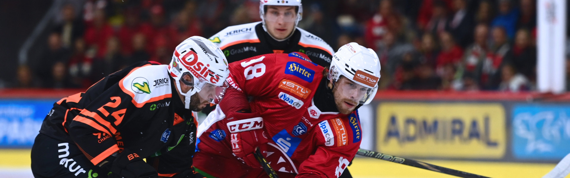 Rotjacken-Stürmer Daniel Obersteiner punktete in fünf der letzten sechs Auswärtsspiele