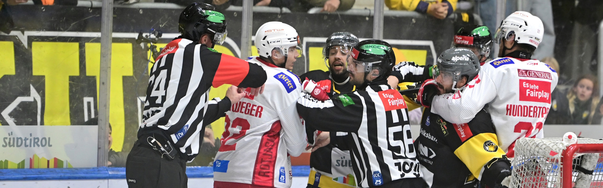 Die Rotjacken wollen ihre Erfolgsserie am Freitag auch in Brunico/Bruneck fortsetzen, wo sie bei ihrem ersten Auftritt in der aktuellen Saison noch unterlegen waren