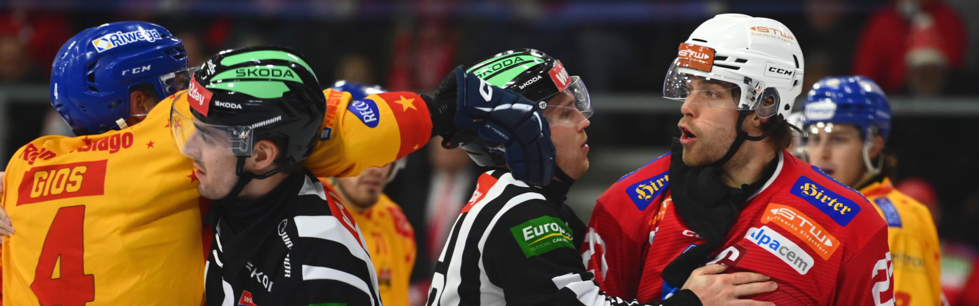 Kapitän Thomas Hundertpfund und die Rotjacken treten am Freitagabend bei Asiago Hockey an
