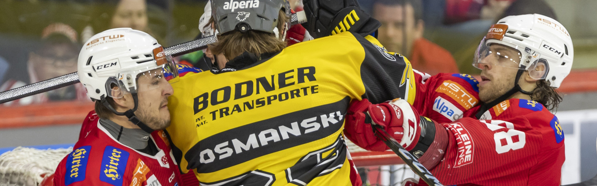 Der EC-KAC empfängt am Sonntag den HC Pustertal zum ersten von bis zu sieben Viertelfinalduellen