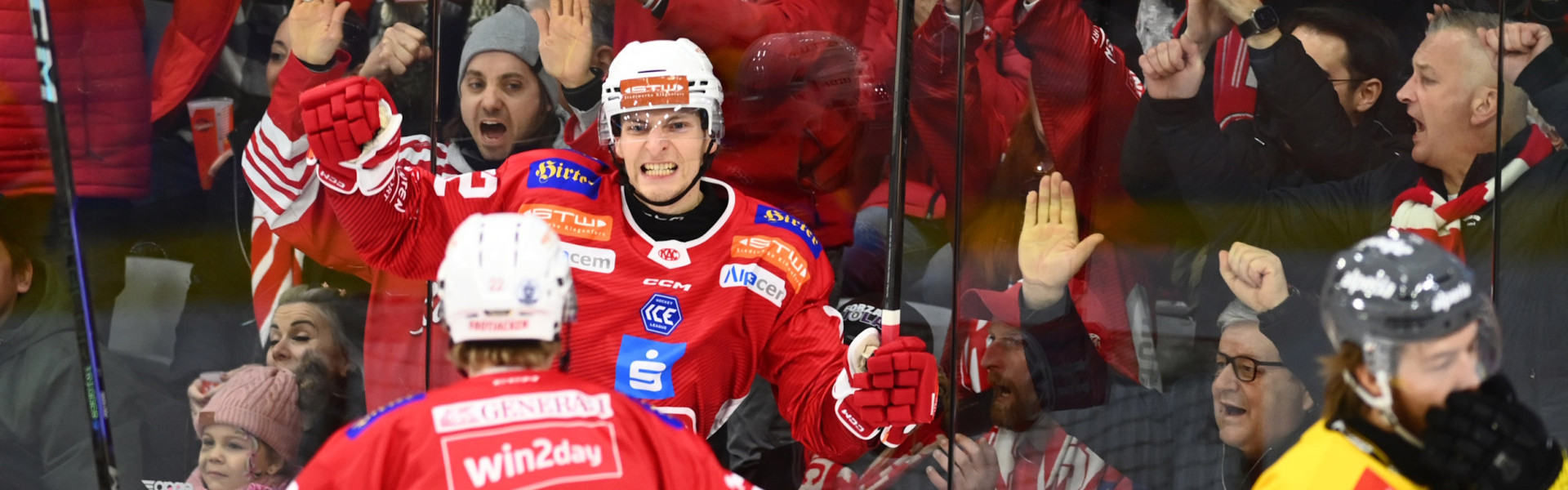 David Maier sorgte in der ausverkauften Heidi Horten-Arena für die rot-weiße Führung