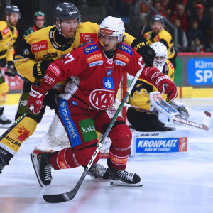 Nick Pastujov punktete im dritten Spiel in Folge, konnte die KAC-Niederlage aber nicht verhindern Nick Pastujov punktete im dritten Spiel in Folge, konnte die KAC-Niederlage aber nicht verhindern