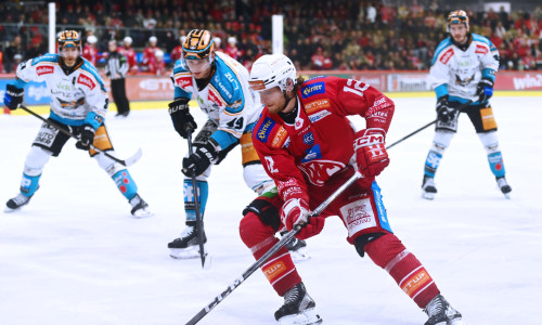 David Maier und die Rotjacken eröffnen die Halbfinalserie gegen Linz am Dienstag auf eigenem Eis