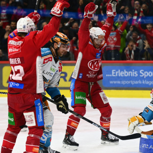 Matt Fraser erzielte in der 59. Minute den Ausgleichstreffer für den EC-KAC Matt Fraser erzielte in der 59. Minute den Ausgleichstreffer für den EC-KAC