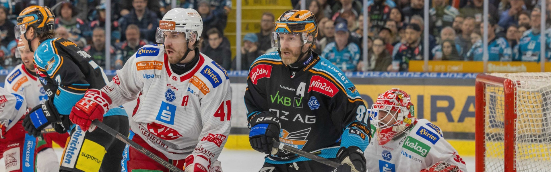 Die Rotjacken mussten am Dienstagabend in Linz den Ausgleich in der Halbfinalserie hinnehmen