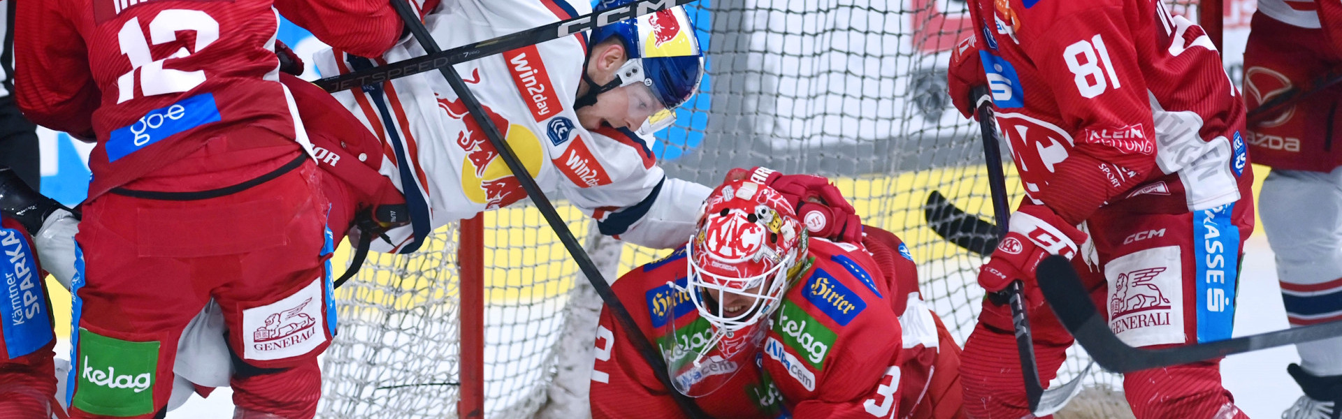 Bei Klagenfurt gegen Salzburg gibt es traditionell harte Bandagen