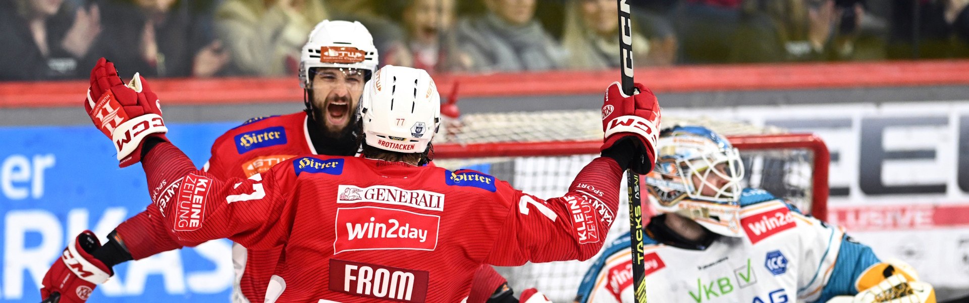 Raphael Herburger erzielte in Spielminute 38 das Series Clinching Goal