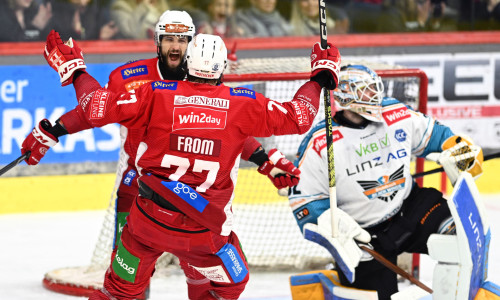 Raphael Herburger erzielte in Spielminute 38 das Series Clinching Goal