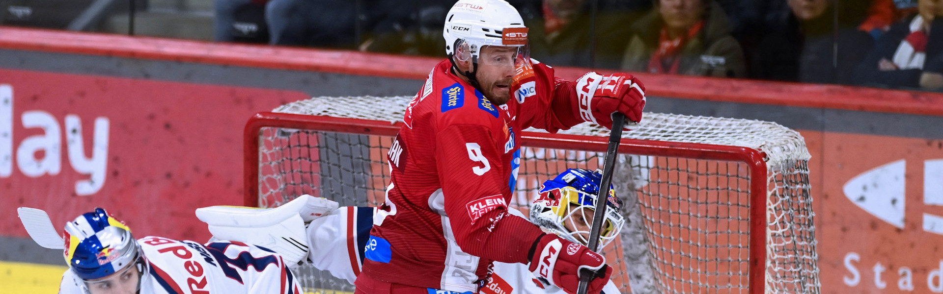 Nach zuletzt 17 verletzungsbedingt verpassten Spielen dürfte Jan Muršak zum Finalauftakt in das KAC-Lineup zurückkehren.