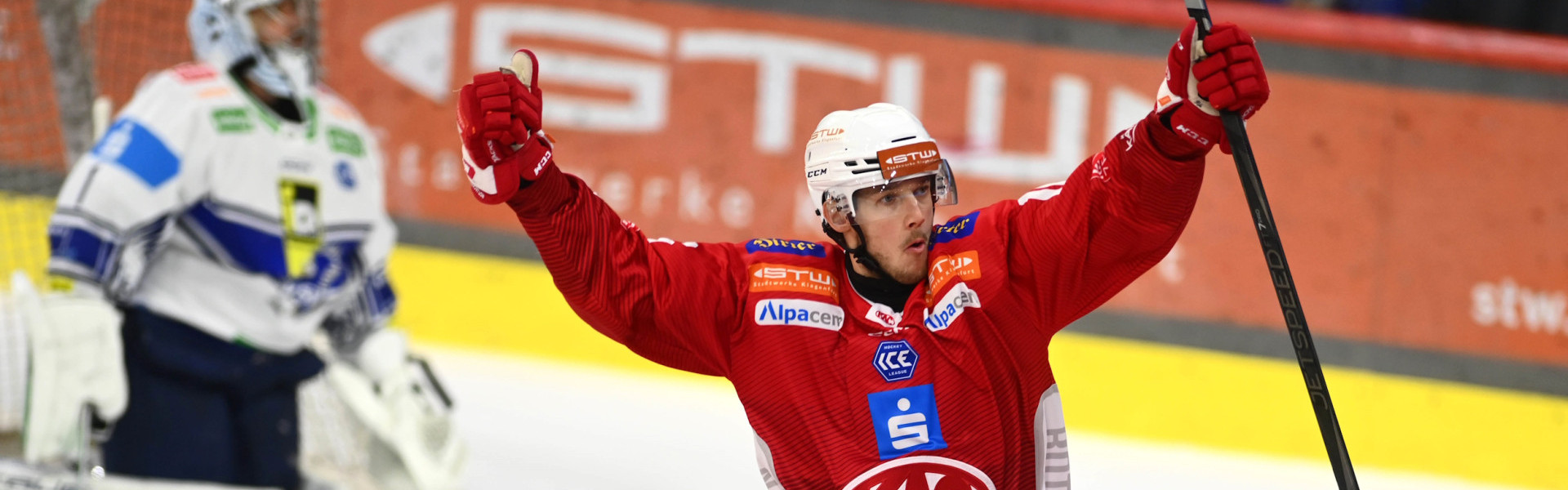 Simeon Schwinger erzielte in der abgelaufenen Saison 13 Ligatore für den EC-KAC