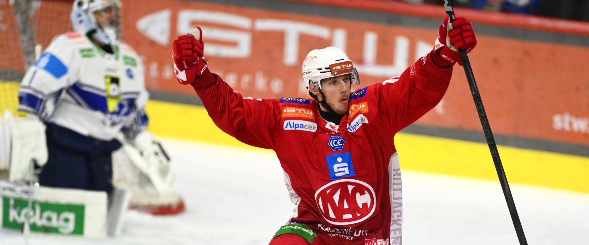 Simeon Schwinger erzielte in der abgelaufenen Saison 13 Ligatore für den EC-KAC