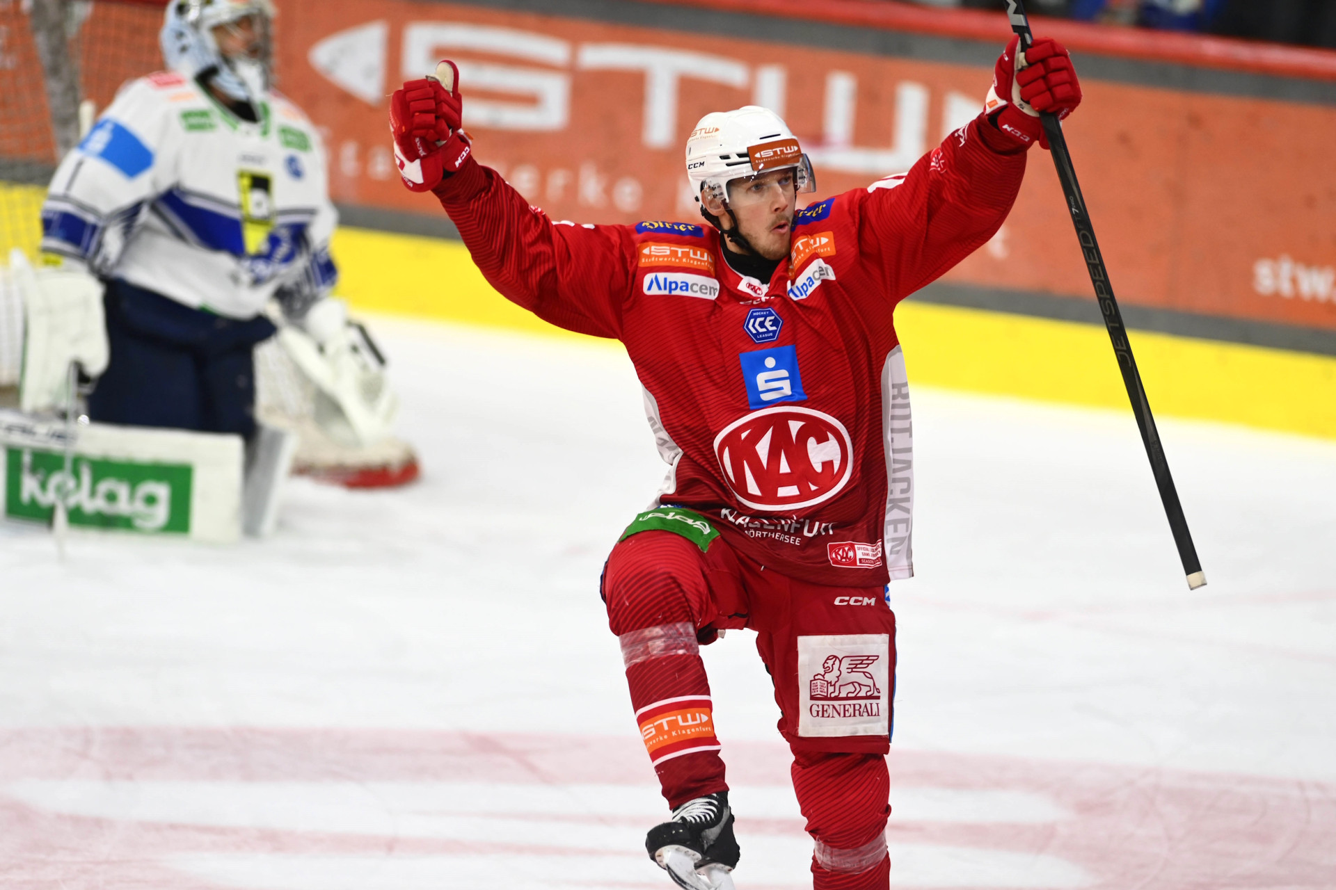 Simeon Schwinger erzielte in der abgelaufenen Saison 13 Ligatore für den EC-KAC