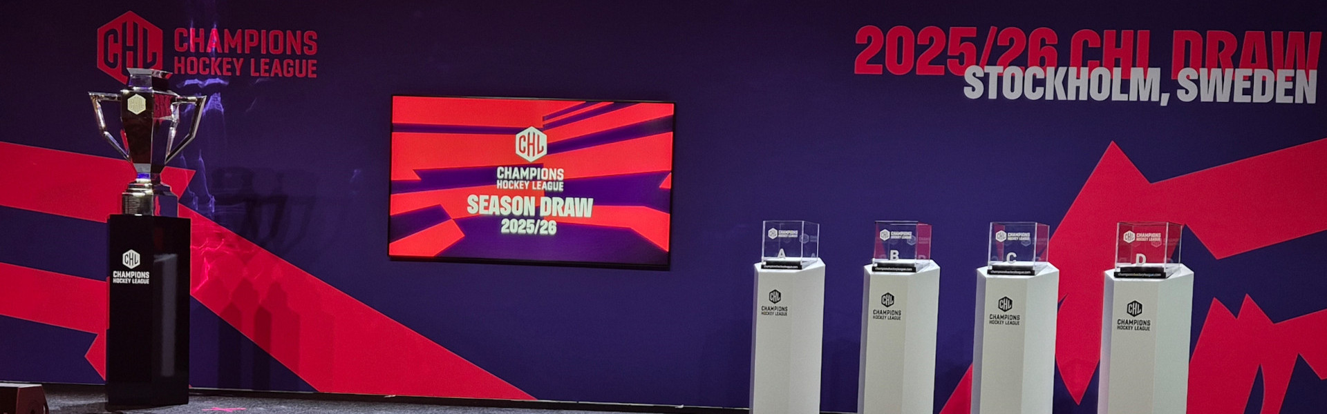 Die Rotjacken kennen seit Mittwochabend ihre CHL-Gegner 2025/26