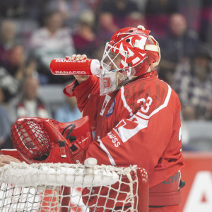 Zum CHL-Auftakt stand bei den Rotjacken Florian Vorauer zwischen den Pfosten Zum CHL-Auftakt stand bei den Rotjacken Florian Vorauer zwischen den Pfosten
