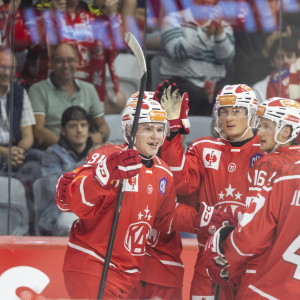 Finn van Ee verbuchte am Donnerstag seinen ersten Karrieretreffer in der Champions Hockey League