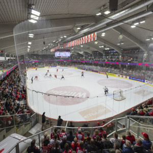 Die Heidi Horten-Arena war am Samstagabend gut gefüllt und von einer großartigen Atmosphäre beseelt