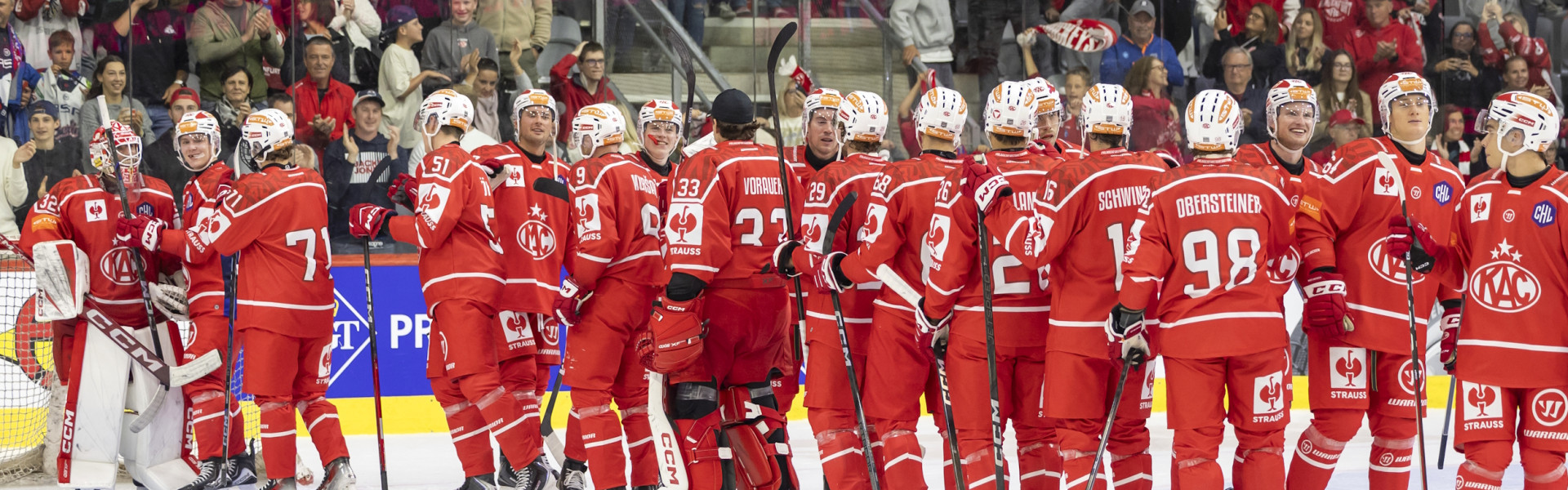 Der EC-KAC brachte am Samstag einen denkwürdigen europäischen Eishockeyabend auf das Eis der Heidi Horten-Arena