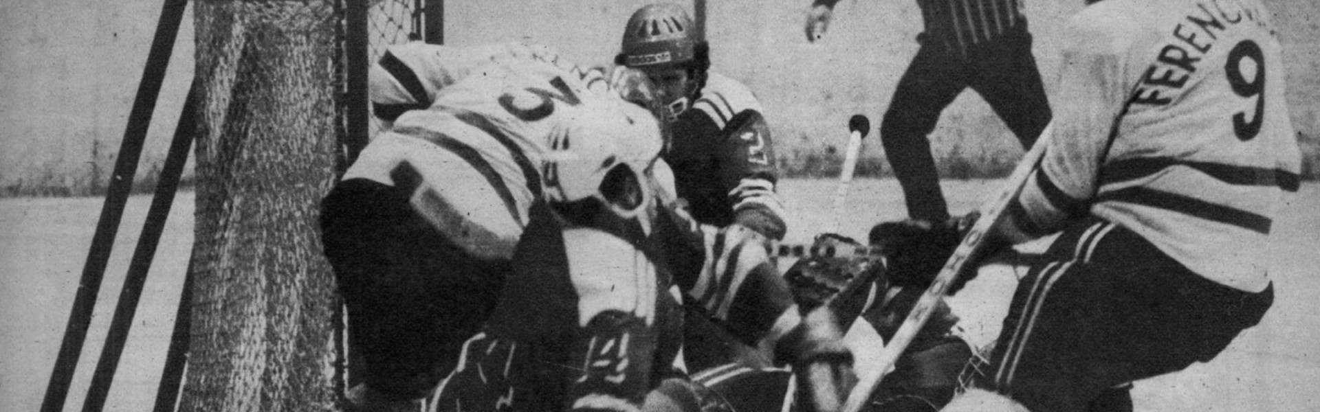 Szene aus dem Europacup-Auswärtsspiel der Rotjacken bei Ferencváros im Dezember 1974