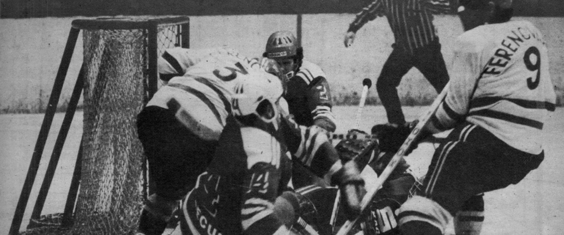 Szene aus dem Europacup-Auswärtsspiel der Rotjacken bei Ferencváros im Dezember 1974