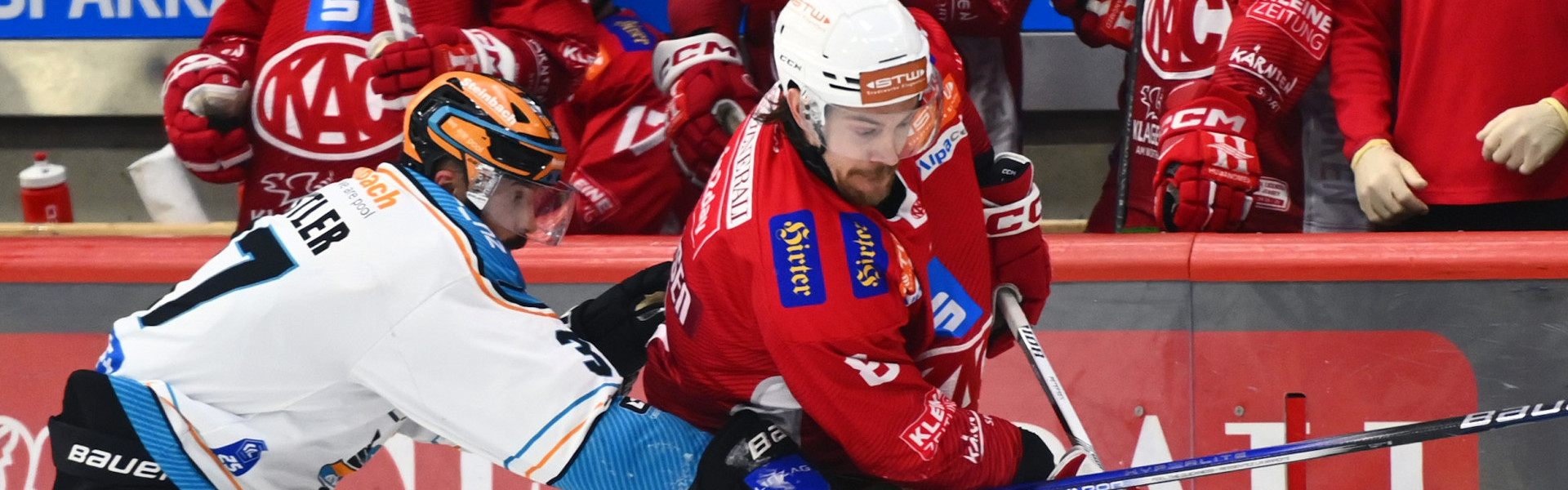 KAC-Topscorer Nick Petersen und die Rotjacken treffen am Freitag erstmals seit dem letztjährigen Halbfinale wieder auf die Black Wings Linz