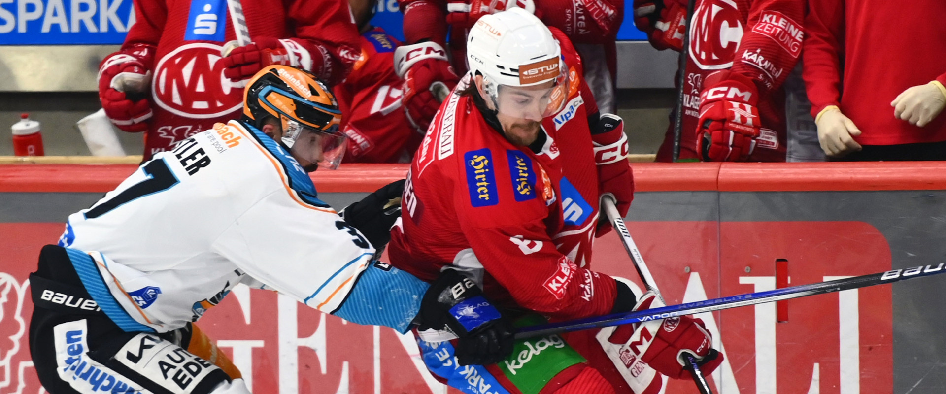 KAC-Topscorer Nick Petersen und die Rotjacken treffen am Freitag erstmals seit dem letztjährigen Halbfinale wieder auf die Black Wings Linz