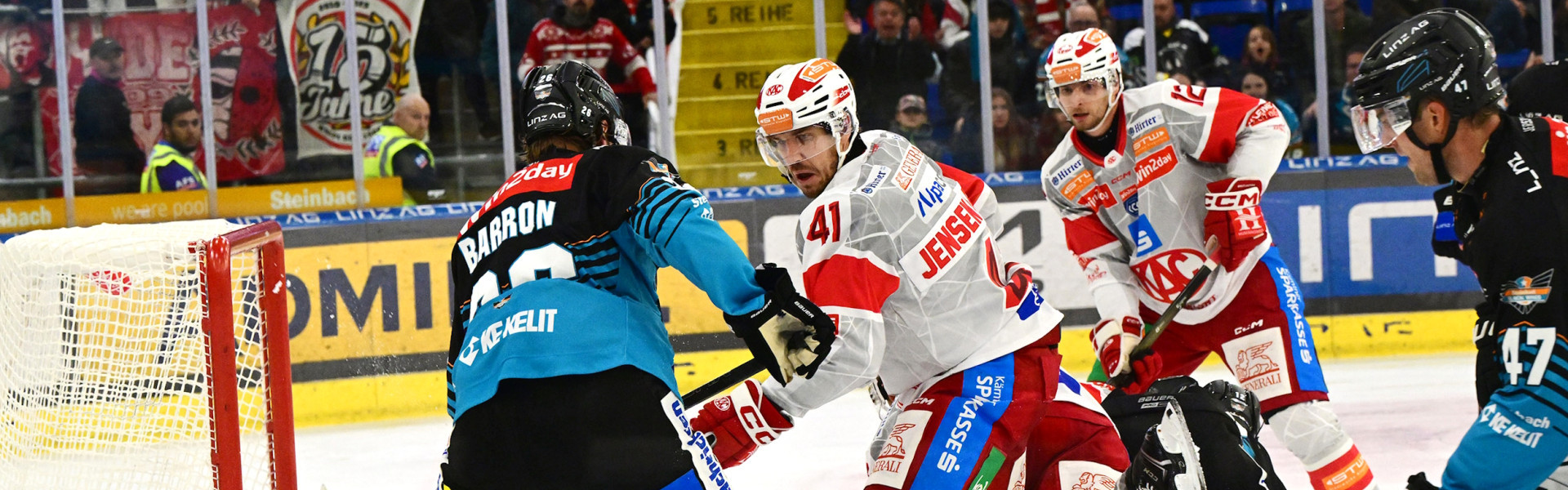 Die Rotjacken bewiesen im Auswärtsspiel in Linz Comeback-Qualitäten