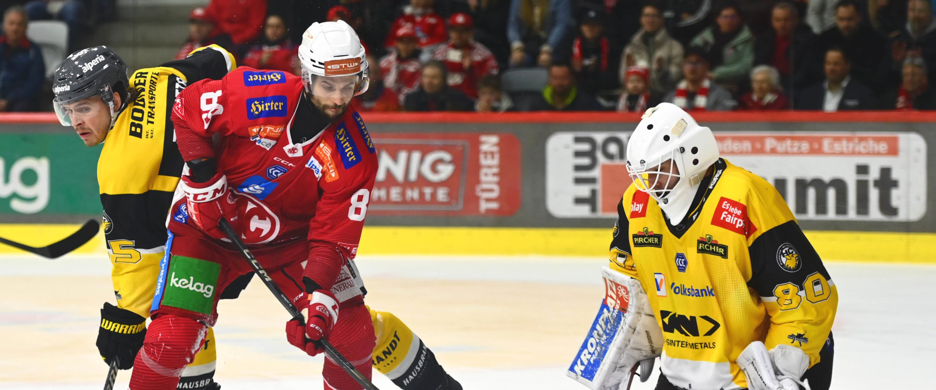 Der EC-KAC trifft am Sonntagabend zu Hause erstmals wieder auf seinen Viertelfinalgegner aus dem März