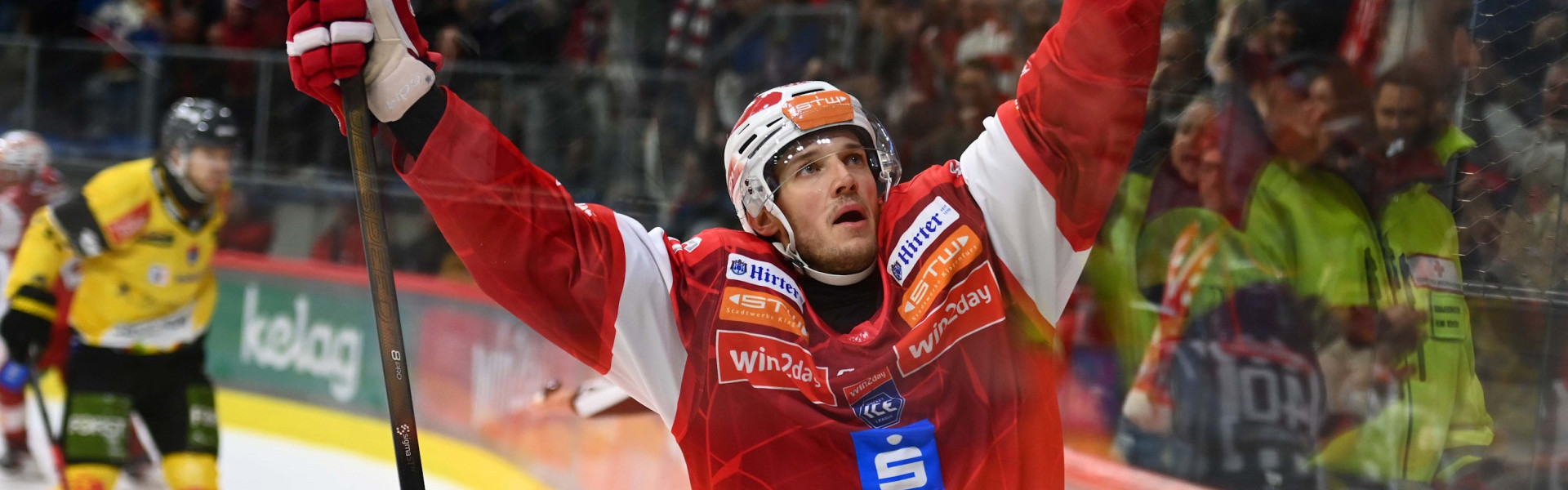 Simeon Schwinger schoss den EC-KAC in der Verlängerung zum Heimsieg gegen den HC Pustertal