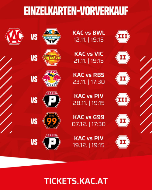 Die zweite Vorverkaufsphase der Saison 2025/26 startet