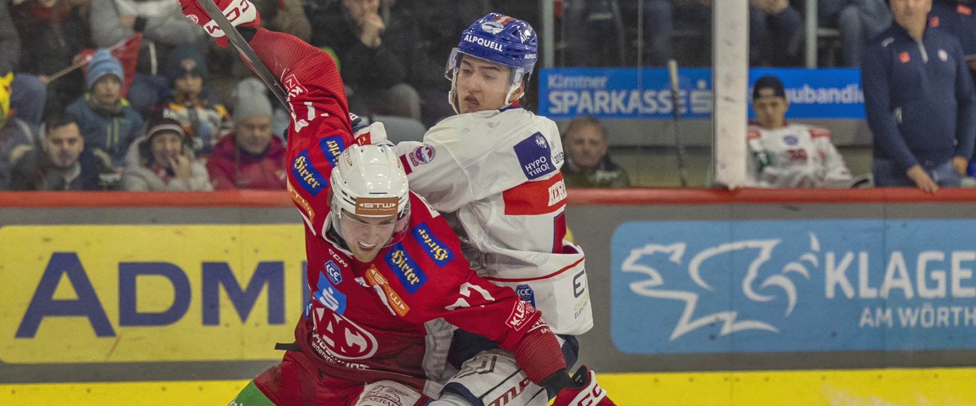 Die Rotjacken duellieren sich am Freitagabend zum ersten Mal in der Saison mit dem HC Innsbruck