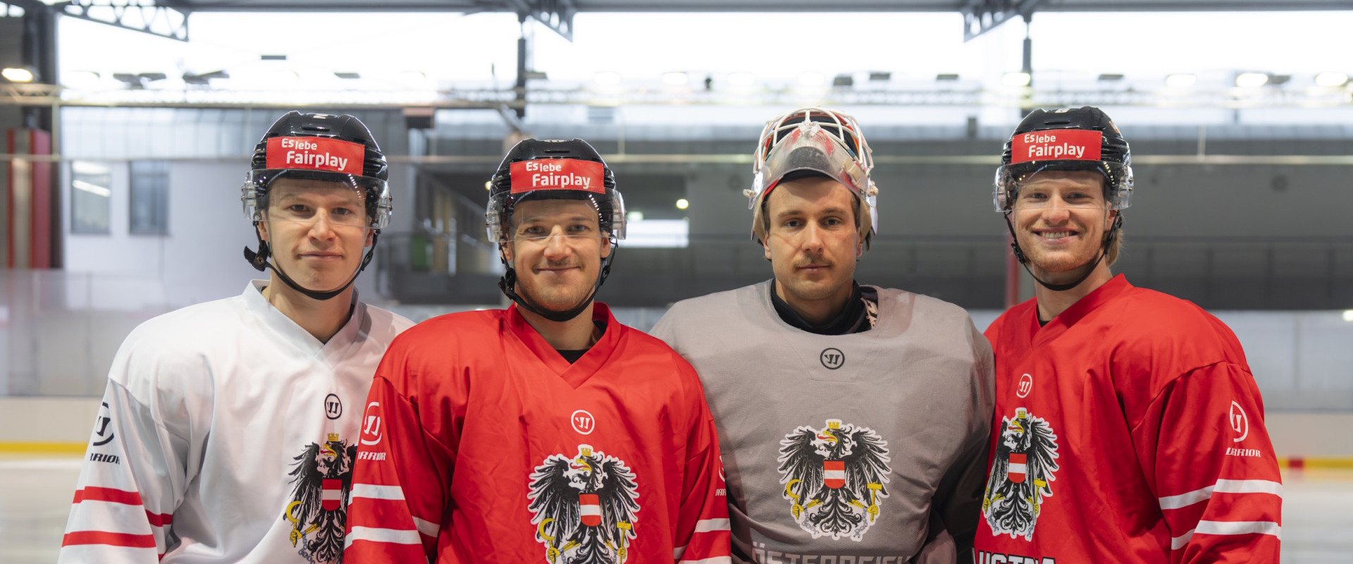 Die vier Rotjacken-Cracks, die Österreich beim Deutschland Cup 2025 vertraten