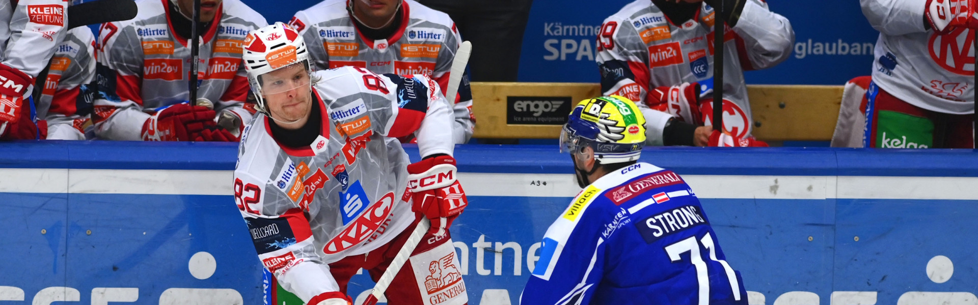 Thimo Nickl und die Rotjacken kassierten im ersten Saisonduell mit dem EC VSV eine 3:5-Niederlage