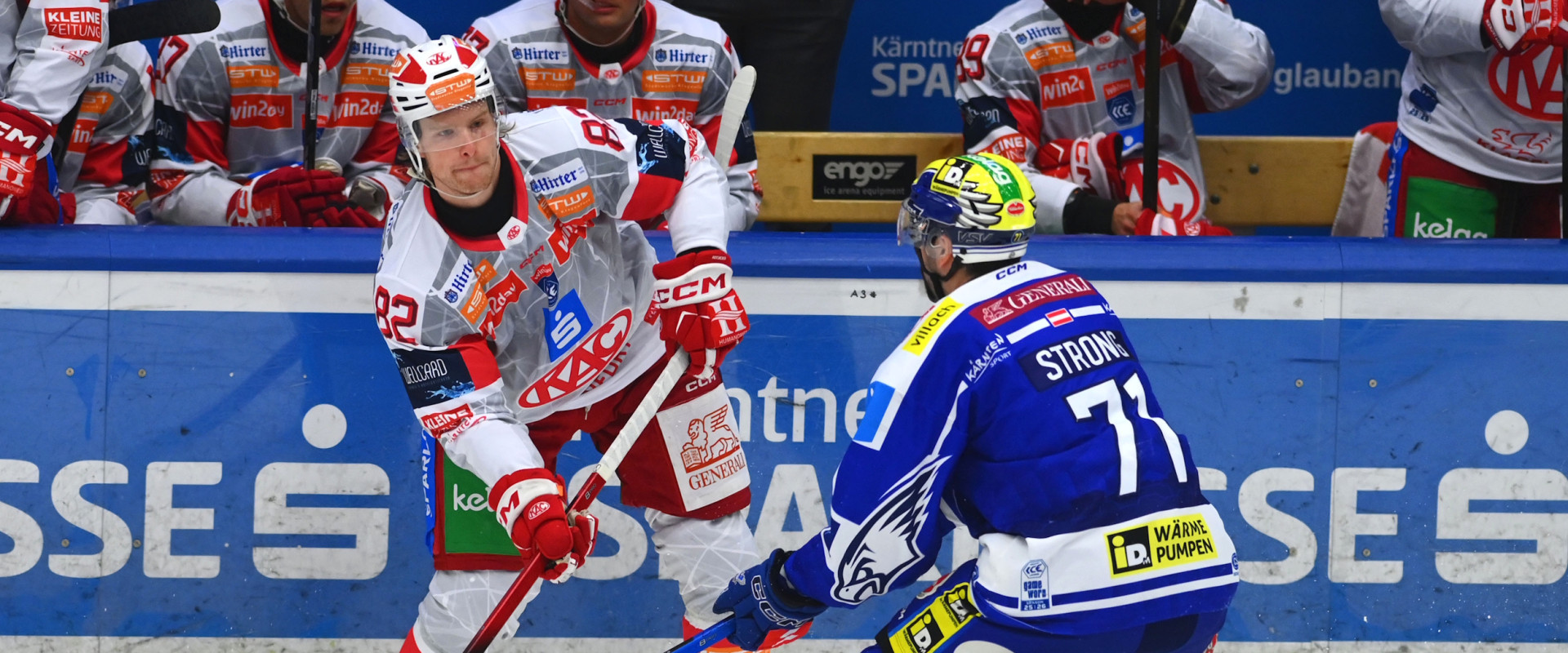 Thimo Nickl und die Rotjacken kassierten im ersten Saisonduell mit dem EC VSV eine 3:5-Niederlage