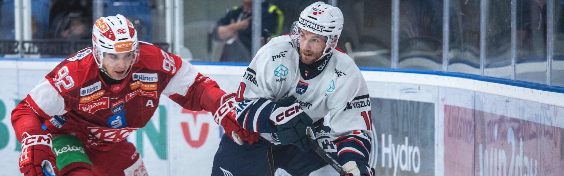 In Vertretung von Thomas Hundertpfund führt Clemens Unterweger die Rotjacken als Kapitän in das Spiel bei Fehérvár AV19