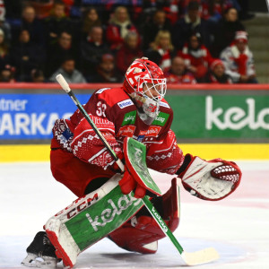 Goalie Florian Vorauer musste die Partie nach gut 43 Minuten verletzungsbedingt beenden, konnte nach der Partie aber schon leichte Entwarnung geben