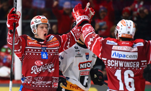 Tobias Sablattnig, neuerlich als Stürmer aufgeboten, erzielte gegen die Pioneers seinen zweiten Saisontreffer