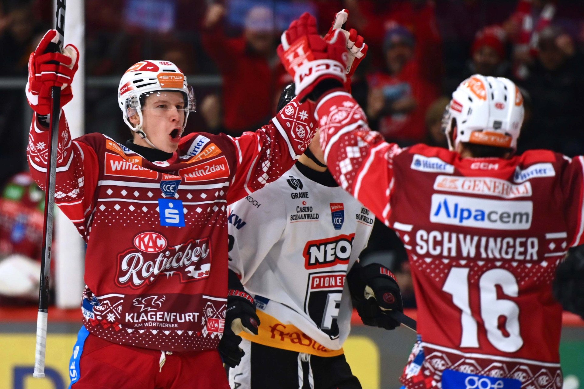 Tobias Sablattnig, neuerlich als Stürmer aufgeboten, erzielte gegen die Pioneers seinen zweiten Saisontreffer