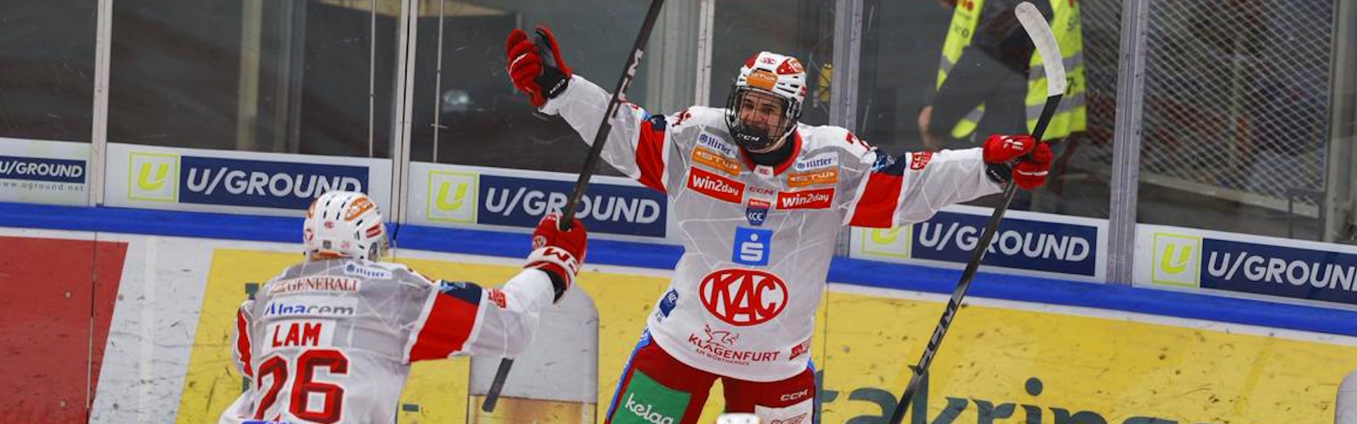 Johannes Dobrovolny sorgte mit seinem ersten Tor als Profi für den Führungstreffer der Rotjacken in Wien