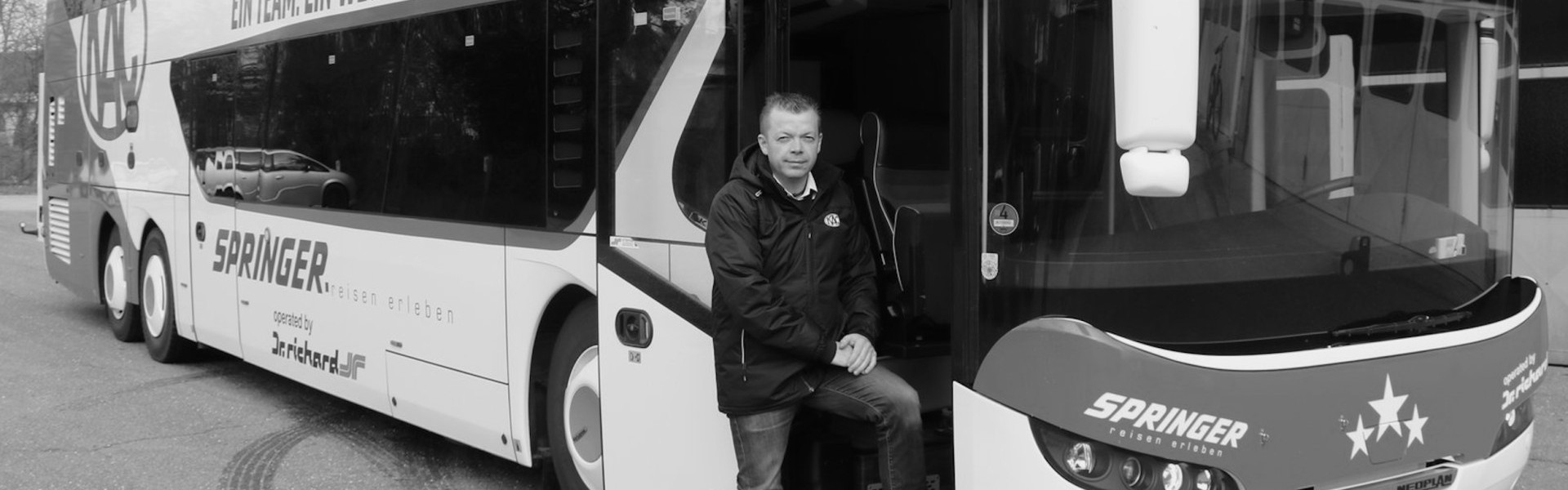 Klaus Schellander war der langjährige Lenker des Mannschaftsbusses der Rotjacken