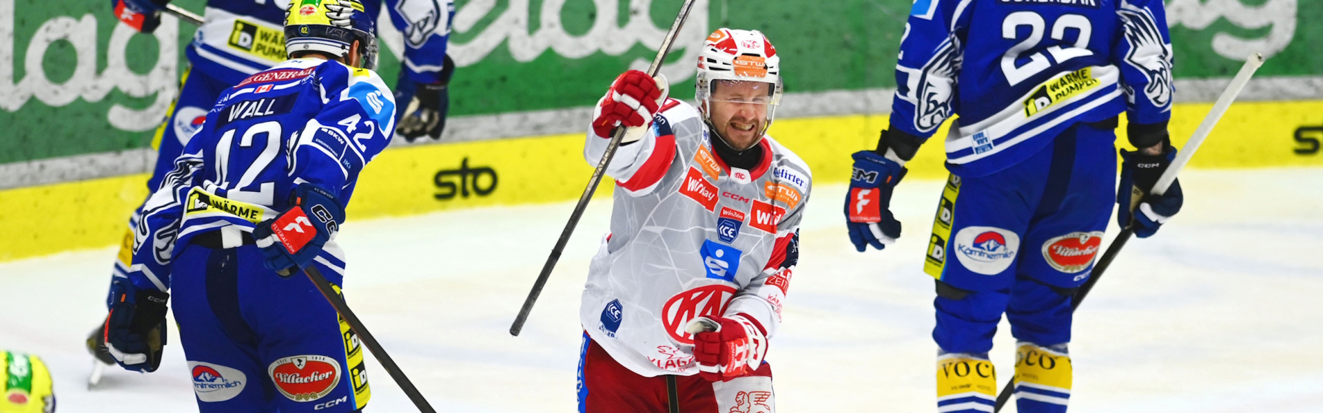 111 Sekunden vor dem Ende schoss Jan Muršak den EC-KAC mit seinem vierten Derbytor der Saison zum Sieg in Villach
