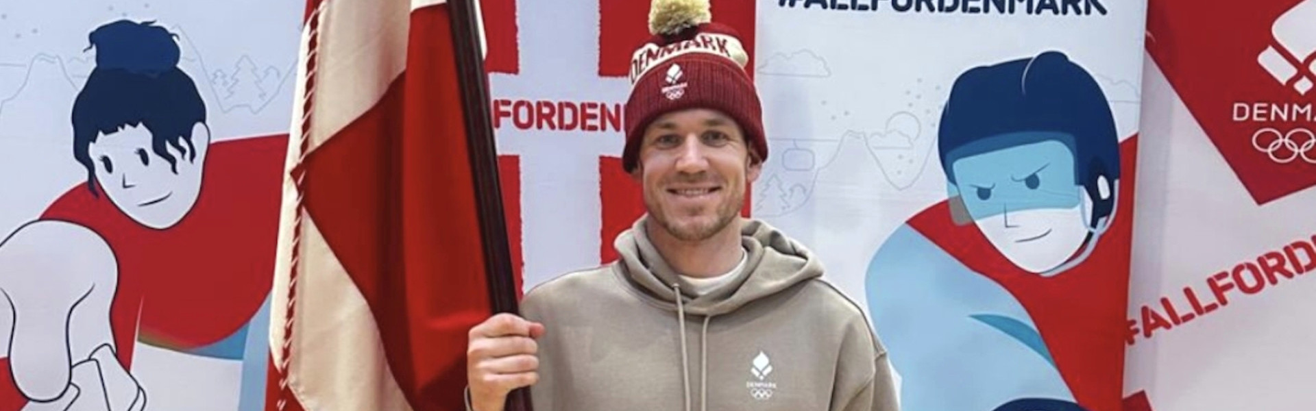 Jesper Jensen Aabo wurde am Montag als Fahnenträger Dänemarks bei den Olympischen Winterspielen 2026 vorgestellt